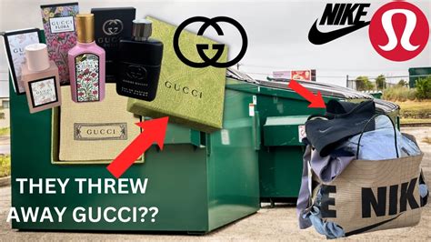 dumpster diving gucci|Luxury Dumpster Diving (INSANE FINDS) .